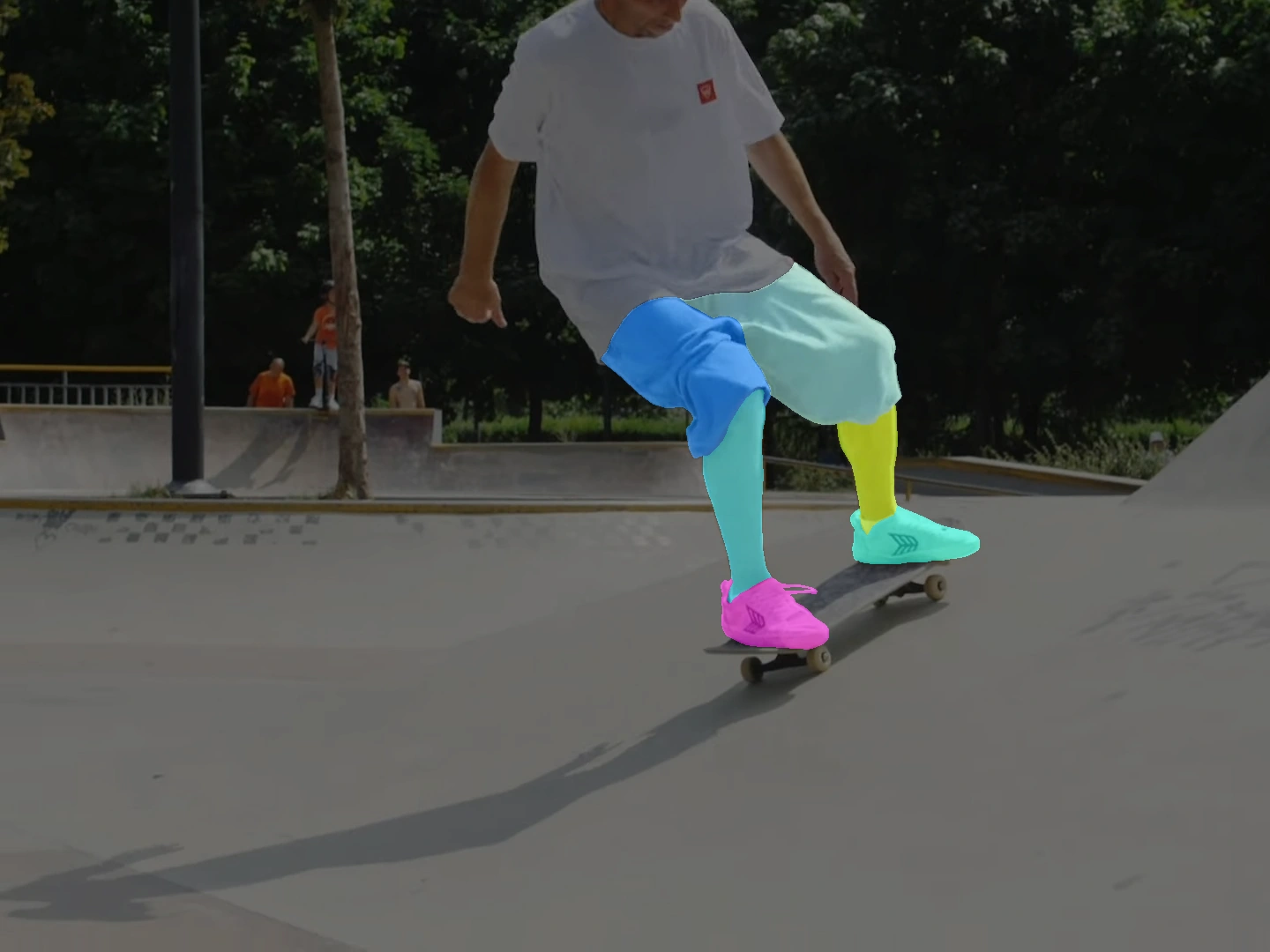 AR footwear segmentation results